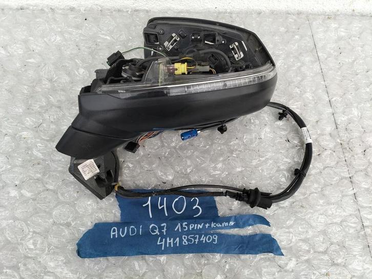 AUDI Q7 LIFT 4M1857409 CAMERA SPIEGEL L 15PIN1403, Auto-onderdelen, Spiegels, Audi, Gebruikt, Ophalen of Verzenden