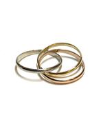 14k geel, rosé en witgouden ring, Sieraden, Tassen en Uiterlijk, Ringen, -, -, Ophalen of Verzenden, -