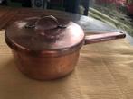 t.k.Sigg Switserland copper-inox steelpan 16cm geen inductie, Ophalen, Gebruikt, Rvs, Kookpan of Snelkookpan
