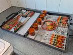 Vintage set Khokhloma USSR in originele koffer, Ophalen of Verzenden