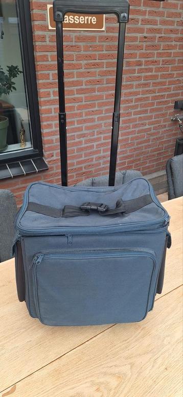 Blauwe Rolkoffer met Trekstang - Handig! beschikbaar voor biedingen