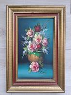 Vintage olieverf schilderij op doek, Ophalen of Verzenden