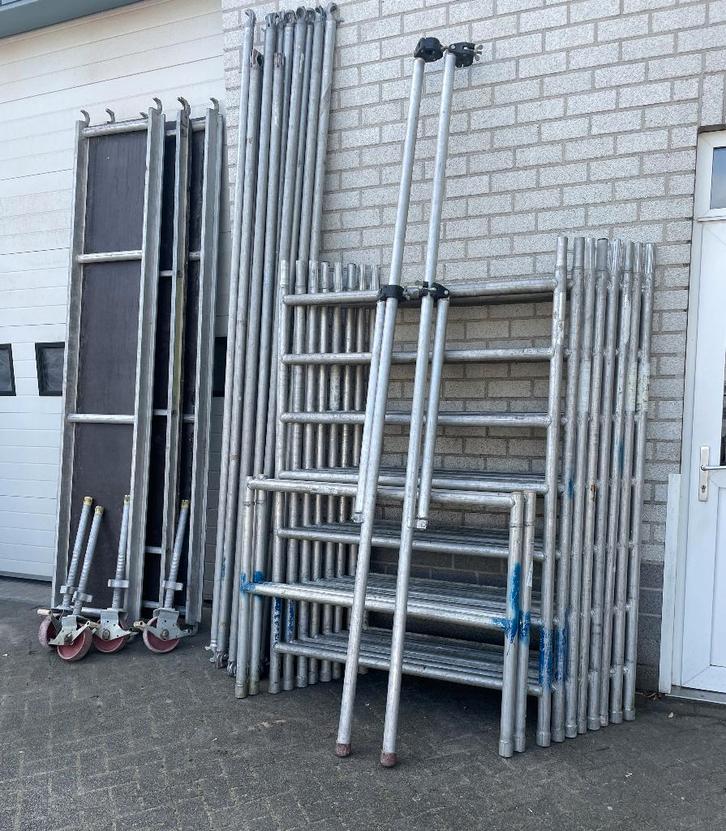 Gebruikte Alu Rolsteigers / Kamersteigers en div onderdelen, Doe-het-zelf en Verbouw, Steigers, Gebruikt, Rolsteiger of Kamersteiger