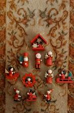 Oude houten kersthangertjes kerstboomversiering, Diversen, Ophalen of Verzenden