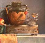 Groot schilderij stilleven, Marian van der Sanden., Antiek en Kunst, Ophalen