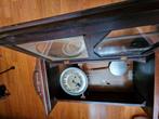 Vintage houten klok in houten frame, Ophalen of Verzenden