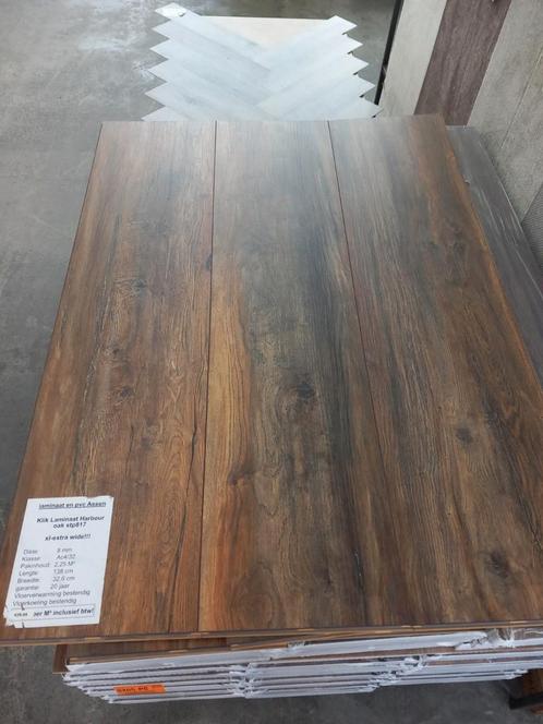 Klik laminaat decomode harbour oak xxl wide, Huis en Inrichting, Stoffering | Vloerbedekking, Nieuw, Laminaat, Wit, Crème, Beige