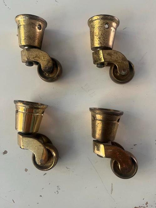 ‘Antieke’ Meubelwieltjes - Set van 4, Huis en Inrichting, Woonaccessoires | Overige, Gebruikt, Ophalen of Verzenden