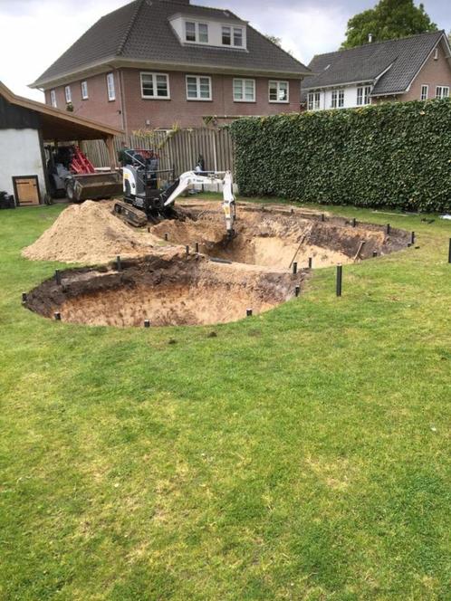 Grond en sloop werkzaamheden mini graver huren ?, Diensten en Vakmensen, Tuinmannen en Stratenmakers, Bestrating, Hekwerk of Schuttingen