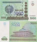 UZBEKISTAN 2013 5000 som #83 UNC, Postzegels en Munten, Bankbiljetten | Azië, Centraal-Azië, Verzenden