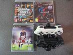 2 playstation 3 controllers met 3 spelletjes en een oplader, Ophalen of Verzenden, Met 2 controllers, Slim