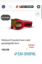 Malossi Crossbril - Rood - Runner 180 / Tmax Helm Roof, Zo goed als nieuw