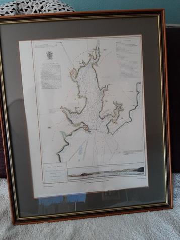 Britisch Admiralty Chart met certificaat beschikbaar voor biedingen
