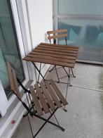 Ikea Tarno Tafel + 2 stoelen, Tuin en Terras, Tuinsets en Loungesets, Gebruikt, Tuinset, Hout, Eettafel