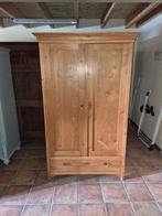 Mooie Strakke Antieke Grenen Kast met Lade en Planken, Antiek en Kunst, Ophalen