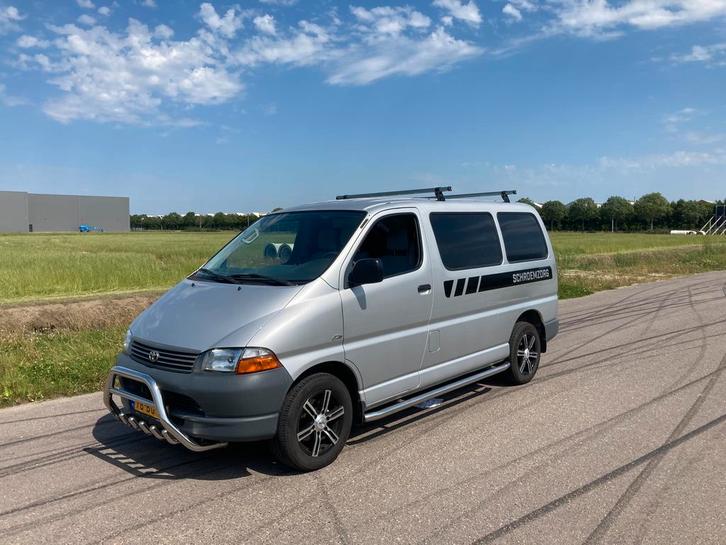 Toyota Hi-ace 2.5 D4-d 100 2002, Auto's, Bestelauto's, Particulier, Airbags, Alarm, Bluetooth, Centrale vergrendeling, Dakrails