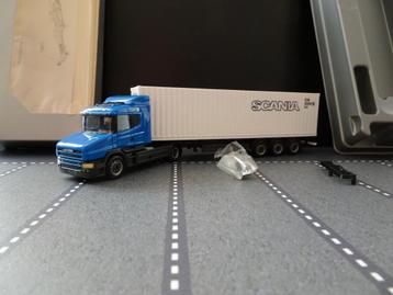 718 herpa scania torpedo demo 40 voet container 1:87 truck beschikbaar voor biedingen