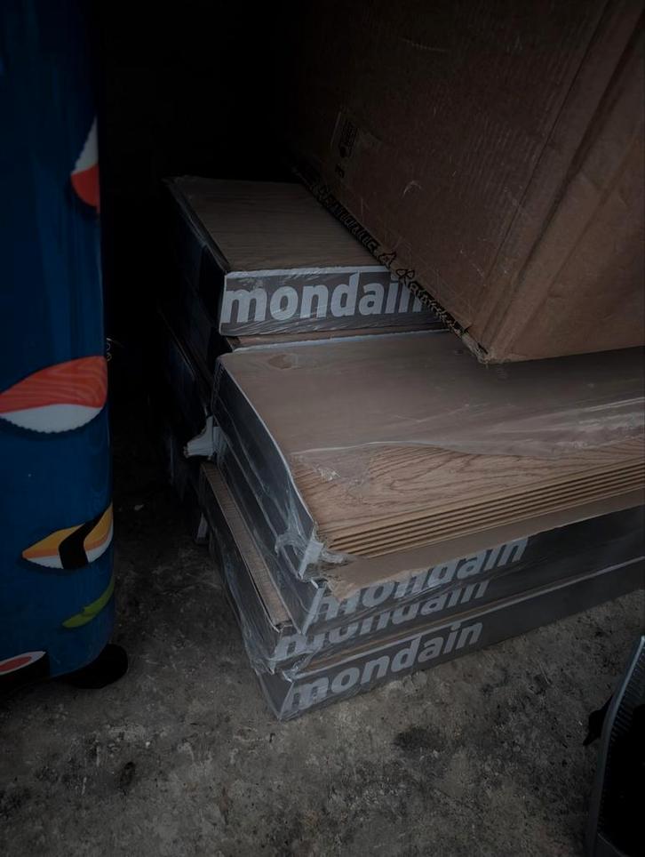 18m2 Gamma Mondain laminaat & Bauhaus ondervloer, Doe-het-zelf en Verbouw, Vloerdelen en Plavuizen, Nieuw, Laminaat, Hout, 50 tot 150 cm