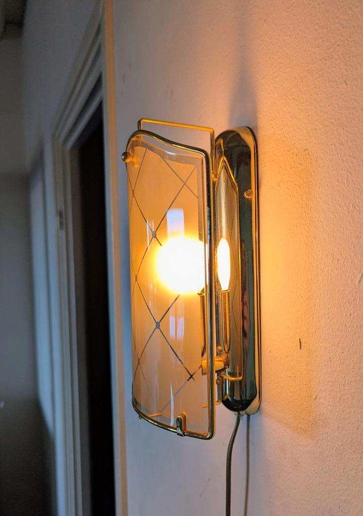 Vintage wandlampje Herda 1960s, Huis en Inrichting, Lampen | Wandlampen, Gebruikt, Ophalen of Verzenden