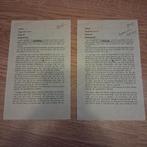 2 pamfletten met psalm bevrijding boodschappen, Verzamelen, Ophalen of Verzenden, Nederland