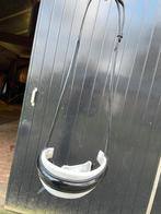 Neusriem, wit onderlegd, rondgenaaid, stang en trens, Dieren en Toebehoren, Paarden en Pony's | Hoofdstellen en Tuigage, Ophalen of Verzenden