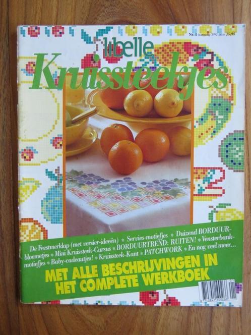 Libelle kruissteekjes borduren nummer 1 1992 kraamcadeaus, Hobby en Vrije tijd, Borduren en Borduurmachines, Zo goed als nieuw