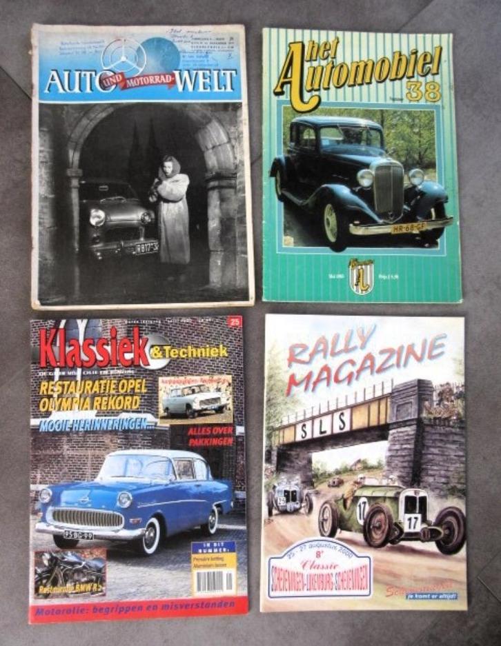 4 oude autobladen - autoblad - auto blad - bladen, Boeken, Auto's | Folders en Tijdschriften, Gelezen, Algemeen, Verzenden