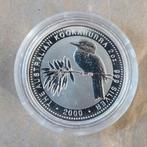 2 oz Zilver Kookaburra munt 2000 uit Australië, Ophalen of Verzenden, Zilver