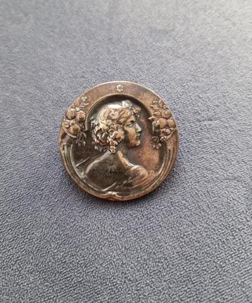 Broche Art Nouveau stijl | 800 zilver beschikbaar voor biedingen