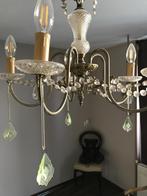 Prachtige vintage brocante kroonluchter., Huis en Inrichting, Ophalen, Gebruikt, Glas