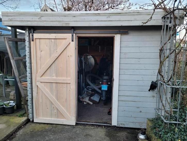 Steigerhouten loftdeur, Tuin en Terras, Bergingen en Tuinkasten, Nieuw, Overige typen, Hout, Ophalen of Verzenden