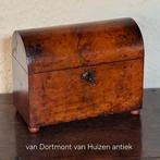 Wortelnoten theekist / teacaddy 19e eeuw., Ophalen of Verzenden