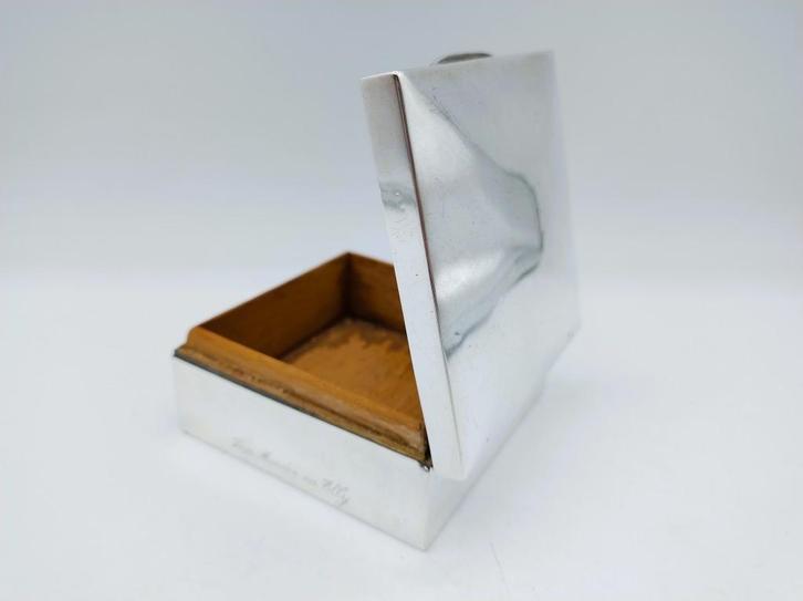Zilveren sigarettendoos, H. Matthews, Birmingham, 1925, Antiek en Kunst, Antiek | Goud en Zilver, Zilver, Verzenden