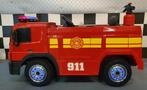 Kinder brandweer truck - soft start - leren zit - met RC, Ophalen of Verzenden, Nieuw, Afstandsbediening