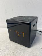 Te Koop : Sony Vierkante Wekker ICF-C1 Wekker Radio Zwart, Witgoed en Apparatuur, Wekkers, Ophalen of Verzenden, Zo goed als nieuw