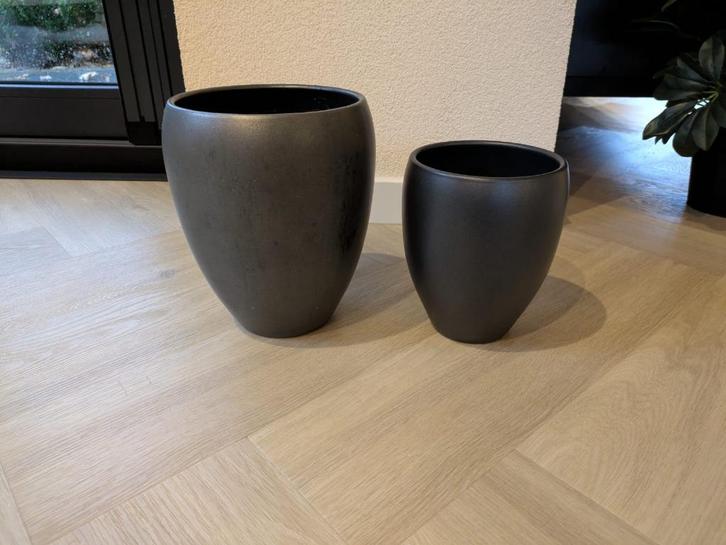 Bloempotten, Tuin en Terras, Bloempotten, Gebruikt, Aardewerk, Binnen, Balkon, Tuin, Minder dan 40 cm, Minder dan 25 cm, Rond