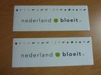 Twee stickers Nederland bloeit, Nieuw, Overige typen, Verzenden