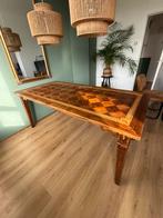 Houten tafel te koop, Huis en Inrichting, Tafels | Eettafels, Ophalen, Gebruikt, Eikenhout, 50 tot 100 cm