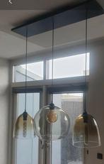 Glazen hanglamp, Huis en Inrichting, Lampen | Hanglampen, Ophalen, Zo goed als nieuw, Minder dan 50 cm