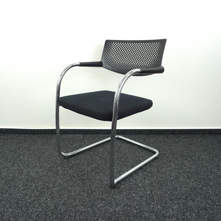 Vitra Visavis | Design Vergaderstoelen | Zwart | Stoelen, Huis en Inrichting, Stoelen, Gebruikt, Vijf, Zes of meer stoelen, Kunststof