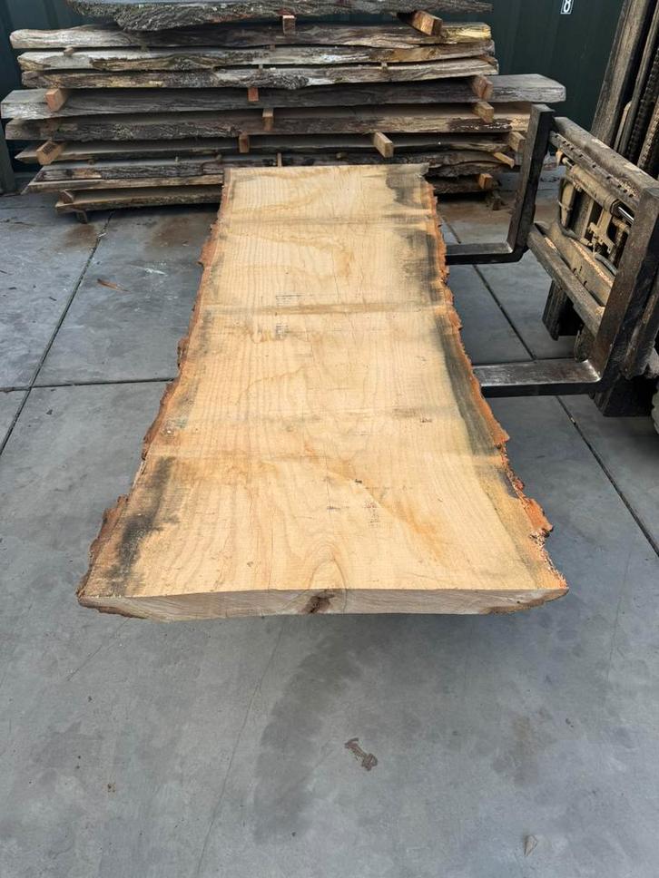 Mooi groot eiken boomstamblad 250x80x8cm, Tuin en Terras, Palen, Balken en Planken, Zo goed als nieuw, Planken, 250 cm of meer