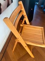 Gevraagd Houten klapstoelen, Ophalen of Verzenden, Zo goed als nieuw, Hout