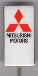 Mitsubishi rood/wit email op zilverkl auto speldje ( C_020 ), Verzamelen, Speldjes, Pins en Buttons, Verzenden, Zo goed als nieuw