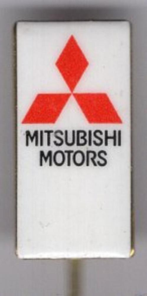 Mitsubishi rood/wit email op zilverkl auto speldje ( C_020 ), Verzamelen, Speldjes, Pins en Buttons, Zo goed als nieuw, Speldje of Pin
