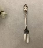 Vintage verzilverde  Kindervork springend boertje HH 90, Antiek en Kunst, Antiek | Bestek, Ophalen of Verzenden