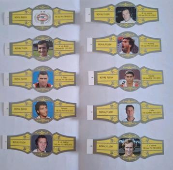 Complete set sigarenbandjes 100-jarig jubileum PSV  beschikbaar voor biedingen