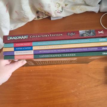 Tekenen boeken set beschikbaar voor biedingen