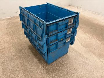 Stapelbak 60L Blauw – Kunststof Opslagbak 60x40x36 cm beschikbaar voor biedingen