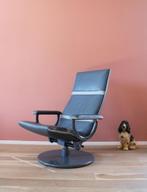 Grijze vintage draaifauteuil, Mikado - Artifort. Fauteuil, Ophalen, O, Retro, vintage, grijs, design, artifort, 75 tot 100 cm