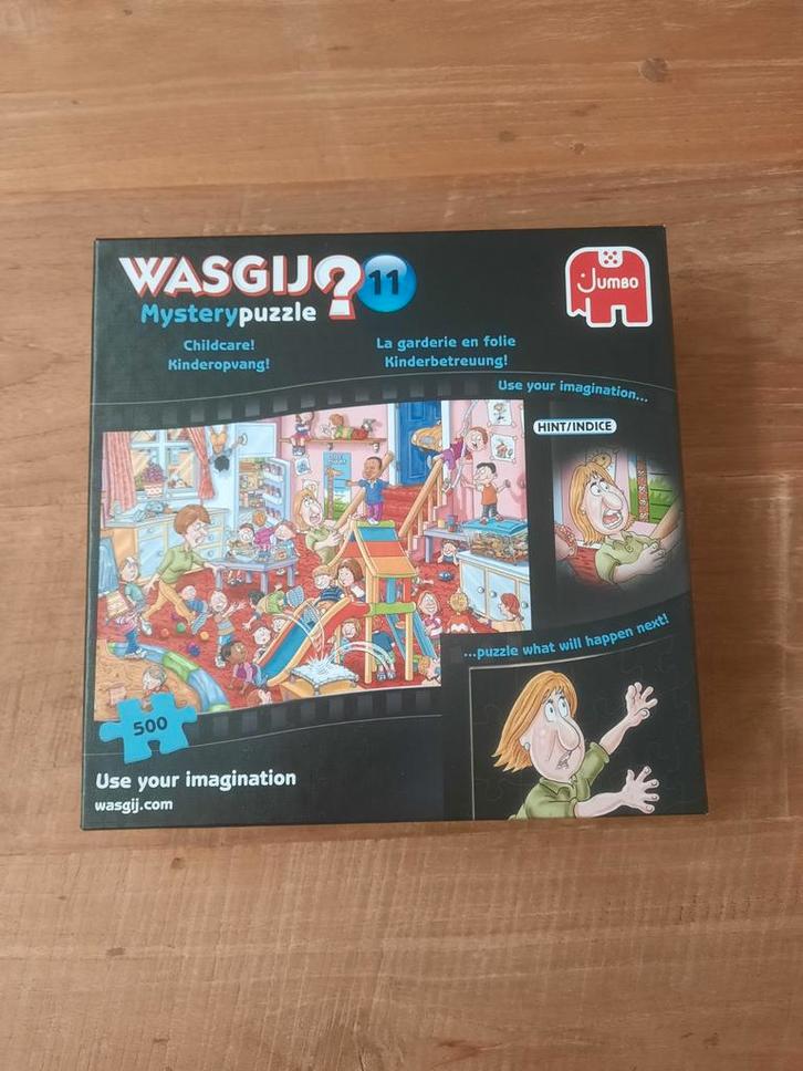 Wasgij mystery 11 Kinderopvang - 500 stukjes, Hobby en Vrije tijd, Denksport en Puzzels, Gebruikt, Legpuzzel, 500 t/m 1500 stukjes